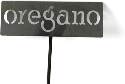 Classic Metal Garden Markers 19 Inches Tall (oregano, Raw, Unfinished Steel (will rust with time))