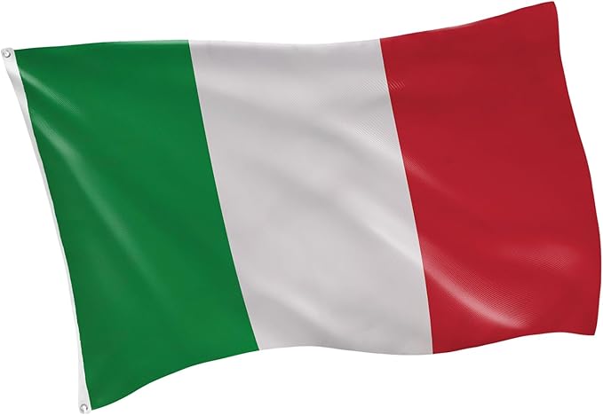 Evergreen Italian Flag 3x5 Outdoor Double Sided, IT Italy Flags for Outside with Grommets, 3-Ply Banners for Garden Patio, Indoor Wall Decor for Room, Works with Standard Estate Flag Poles