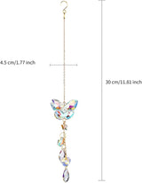 Crystal Butterfly Suncatcher Indoor Hanging for Windows Prism Sunlight Rainbow Maker Sun Catchers Sparkling Decor