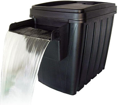 Matala BSTPII-W Biosteps II Pond Filter with Waterfall - for Ponds up to 2,700 gallons - with 6 Filter Pads (2 Blue, 2 Gray, 2 Green)