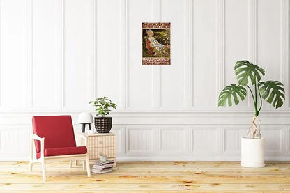 Garden Signs A Girl Loves Dogs and Gardening Vintage Metal Tin Sign Garden Decor For Bedroom Home Hotel Bar Cafe Wall Decoration 8x12 Inch