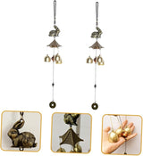 Happyyami 4 Pcs Windchime Extra Large Wind Chimes Crystal Decor Outdoor Decor Small Wind Chimes Retro Home Decor Decorative Wind Chime Outside Wind Chime Yard Wind Chime Indoor Metal Blower
