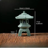 Zen Pagoda Latern Garden Statue Indoor and Outdoor Asian Decor for Landscape Balcony Garden Patio Porch Yard Art Ornament (Changan Lantern)