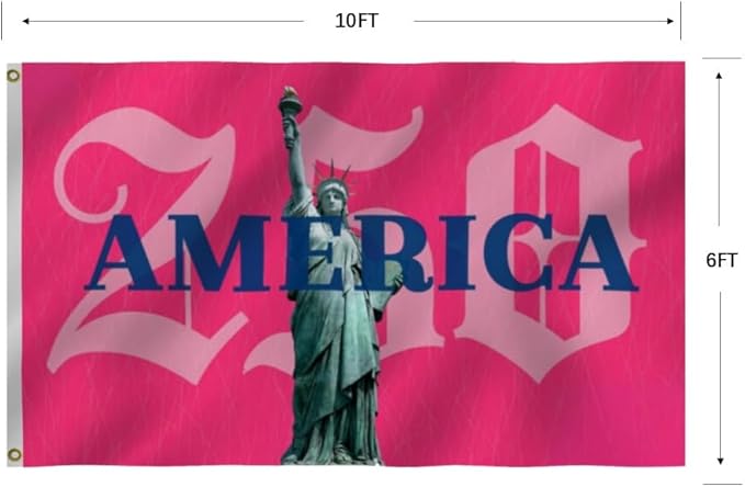 250th Birthday 250 Years 1776 2026 American Flag 6X10Ft, US Statue of Liberty, Double Side Printed Flags, Men Women Banner,Vibrant Colors, Double Stitched with 2 Brass Grommets, Bar Garden Street Decoration, GYM, Office Decor,Indoor Outdoor Use,Gifts. ...