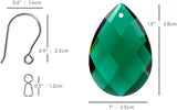 10pcs Crystal Prism Suncatcher Multi Color, 38mm Hanging Chandelier Crystals Replacement Grid Ornament Pendant Rainbow Maker DIY Decoration