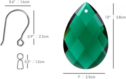 10pcs Crystal Prism Suncatcher Multi Color, 38mm Hanging Chandelier Crystals Replacement Grid Ornament Pendant Rainbow Maker DIY Decoration