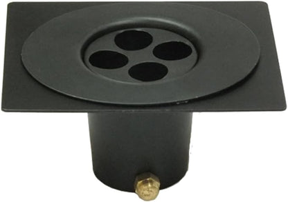 Monarch Rain Chains Installation Kits – 3-Piece Black Gutter Adapter Set with Rectangular Plate and Round Hole Filter for Rain Chains for Gutters, Decorative Gutter Adapter Installation Set
