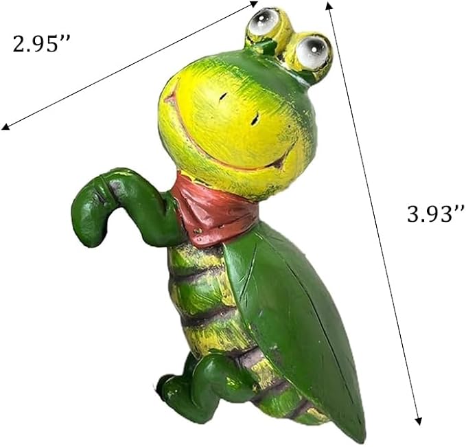 Fly Frog Figure Plant Pot Hanger, Turtle Flower Pot Hugger, Resin Tortoise Statue, Funny Pot Huggers for Planters, Cute Climbing Tortoise Flower Pot Hugger, Garden Fence Balcony Patio Yard (FLY FROG)