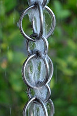 Nutshell Stores Double Loops Rain Chain - Stainless Steel - 12 Feet
