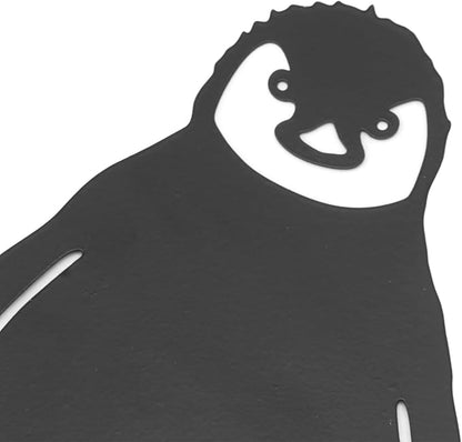 Metal Penguin Family Garden Decors, Iron Art Animals Garden Decoration Metal Yard Art Birds Animals Garden Stakes Decorative Stake Lawn Ornaments