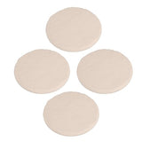 Outdoor Stepping Stones Garden Pathway Stones Landscape Stones 15.71in Round Polypropylene Resin with 6 Ground Stakes for Lawn Decor Walkway (Beige)