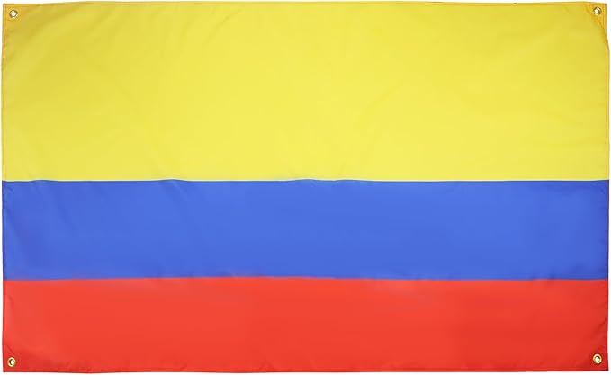 AZ FLAG Colombian Flag 150 x 90 cm with 4 Eyelets for Balcony or Wall
