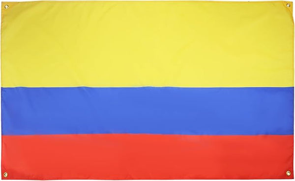 AZ FLAG Colombian Flag 150 x 90 cm with 4 Eyelets for Balcony or Wall