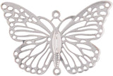 longsheng 10pcs Silver Butterfly Hanging Suncatcher DIY Metal Parts Hand-Crafts Pendant Ornament Drop