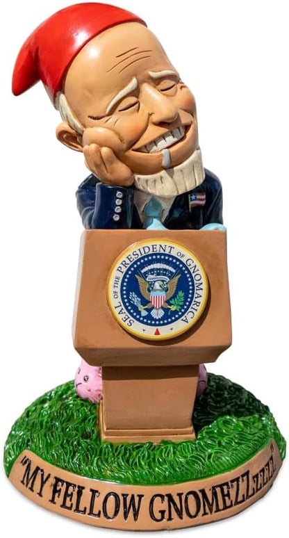 BigMouth Inc Sleepy Biden Garden Gnome Statue, Outdoor Lawn & Yard Figurine Sculpture Decorations, Funny Political Gag Gift