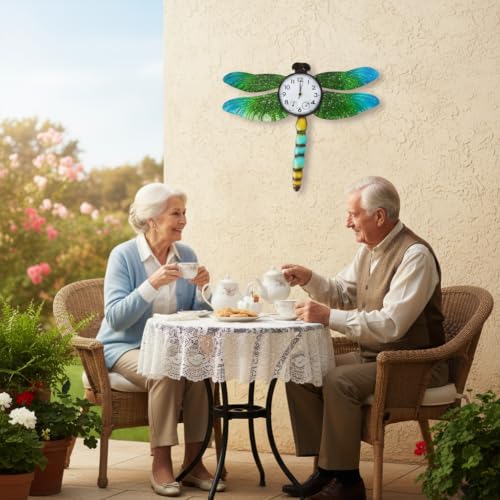 Unique Outdoor Clock with Thermometer & Humidity