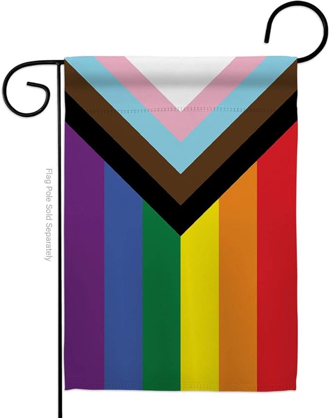 Progress Pride Month American Flag For Outside House LGBTQ Wall Decor Home Independence Day Cemetery Decoration For Grave Memorial Yard Sign 4th Of July US Poster 911 Canvas Gift USA Poster