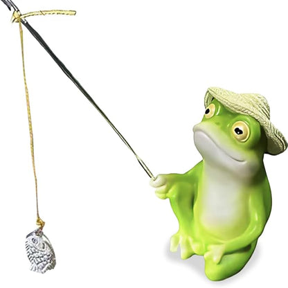 OULIGET Frog Statue Garden Outdoor,Pond Resin Statue Frog Decoration,Charmingly Naive Animal Decoration Garden Decor for Patio Yard Lawn Fence Pathway Backyard