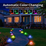 Brizled Solar Ground Lights - 12 Pack, 16 LED, Color Changing