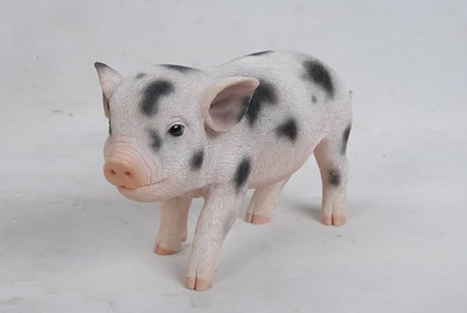 Hi-Line Gift Ltd Standing Baby Pig with black Spots