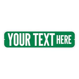 SmartSign Customize Your Own Green Street Sign | 6" x 24" 3M EG Reflective 1-Sided Aluminum, Made in USA