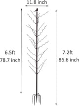 7.2FT Tall Wine Bottle Trees Stand for Garden Decorative, Rustproof Metal Bottle Tree Holder, Holds Up to 15 Bottles (Bronze)