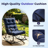 Dark Green Adirondack Chair Cushions for Garden Patio