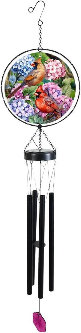 Briarwood Lane Perched Cardinals Illuminated Wind Chime