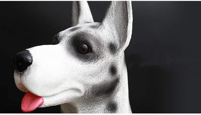 Outdoor Statues Dog Statue Outdoor Sculpture Resin Lawn Ornaments Decor - Best Indoor Outdoor Figurines for Patio Yard and House,