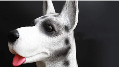 Outdoor Statues Dog Statue Outdoor Sculpture Resin Lawn Ornaments Decor - Best Indoor Outdoor Figurines for Patio Yard and House,