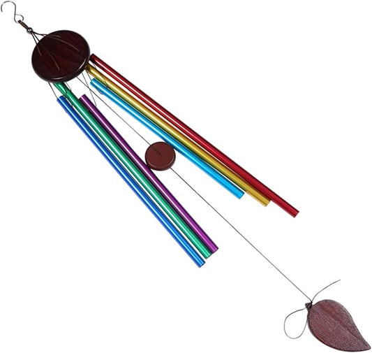 Milisten Wind Chime Tube Kit Six Metal Wind Chimes Decorative for Living Bedroom