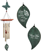ASTARIN Memorial Custom Wind Chimes for Loss of Loved One, Wind Chimes for Patio Yard Decor, 24'' Condolences