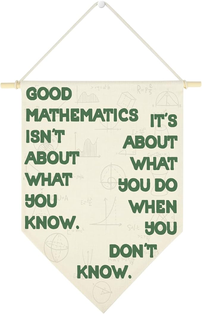 Funny Math Classroom Hanging Pennant Flag Humorous High Middle School Classroom Rules Hanging Flag Funny Mathematics Gift for Math Lover Teacher Student
