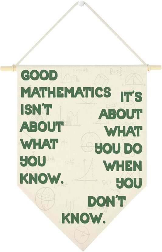 Funny Math Classroom Hanging Pennant Flag Humorous High Middle School Classroom Rules Hanging Flag Funny Mathematics Gift for Math Lover Teacher Student