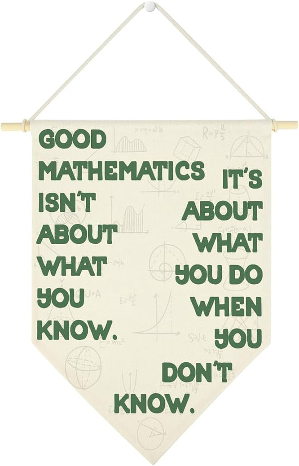 Funny Math Classroom Hanging Pennant Flag Humorous High Middle School Classroom Rules Hanging Flag Funny Mathematics Gift for Math Lover Teacher Student