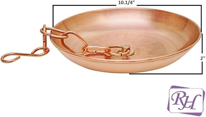 Rain Chain Copper Basin Bowl for Rain Chain Pure Copper 1- Pack