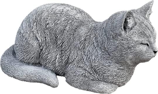 Cat Memorial Statue Sitting cat Figure Concrete Cat Garden Figurine Realistic cat Garden Decor Pet Memorial Stone