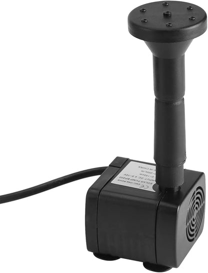 Solar Fountain for Bird Bath, 1.8W Solar Panel Water Pump Kit Outdoor Powered Fountain Decor with 4 Nozzle Long Cable for Small Pond Patio Garden Pool And Fish Tank