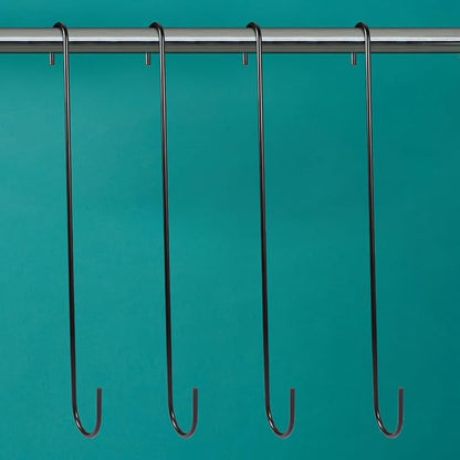 Vindar 4 Pack 16.5 Inches Bird Feeder Hook Extra Large S Hooks Heavy Duty Hooks Hangers for Tree Branch, Bird Feeder, Hummingbirds Feeders, Bird House, Office, Wind Chimes, Lanterns, Gardening Tools
