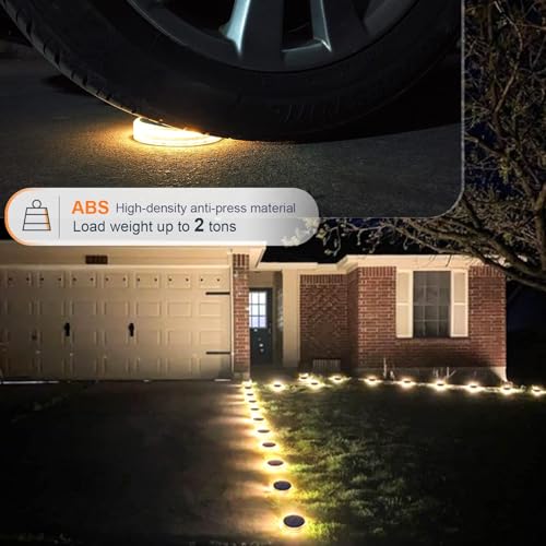 Solar Deck Step Lights - Waterproof Stick On 4 Pack