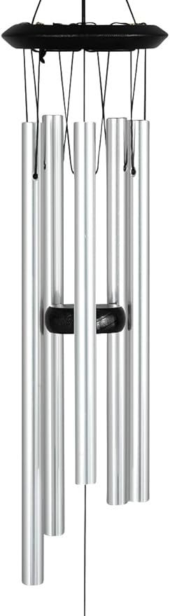 Carson 36"" Butterfly Two-Toned Wind Chime - Black and White Chime - Butterfly