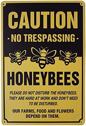 New Warning Plaque Wall Decor Courtyard Decoration Office Sign Outdoor & Indoor Safety Sign 8 X 12 Inch (26)