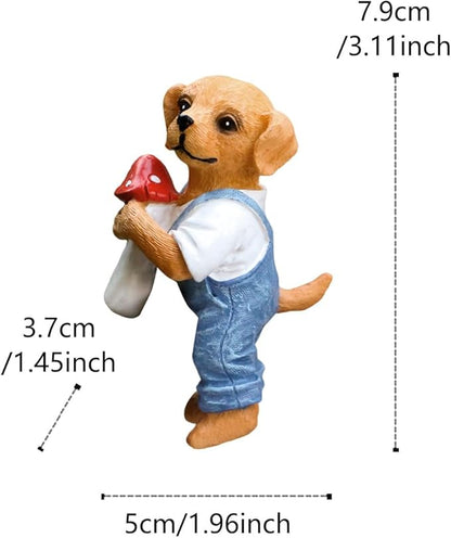 Dog Figure Plant Pot Hanger, Flower Pot Hugger, Resin Tortoise Statue, Funny Pot Huggers for Planters, Cute Climbing Tortoise Flower Pot Hugger, Garden Fence Balcony Patio Yard (Dog)