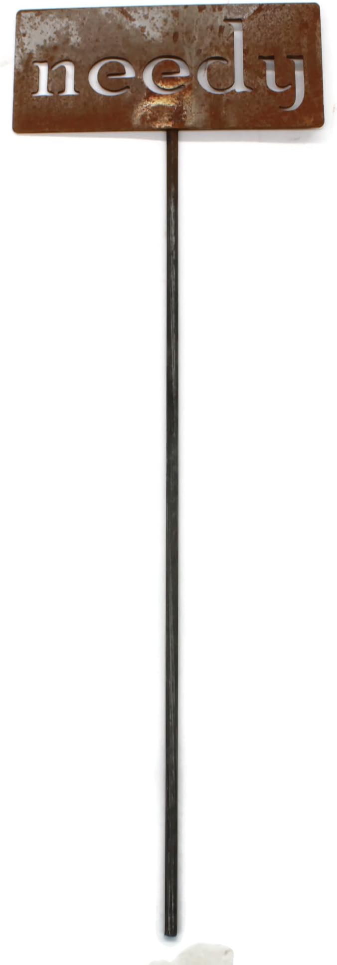Classic Metal Garden Markers 19 Inches Tall (needy, Naturally Rusted)