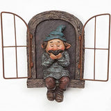 vomiceak Whimsical Fairy Garden Gnome Statue, Tree Faces Decor Outdoor -5.9 Inch, Funny Garden Tree Decoration,Ideal Patio Yard Lawn Porch Decoration