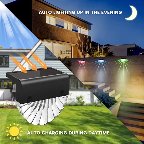 Solar Deck Lights - 6 Pack Waterproof Stair Lights