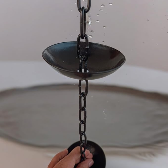 9 feet Long Rain Chain Gutters for Heavy Rain Water Chain Bowel rain Chain for Outside