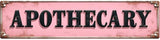 Decorative Tin Sign 16 * 4 Inches –Apothecary For Kitchen, Pantry, Patio | Apothecary Sign, Retro Kitchen Decor, Outdoor Sign