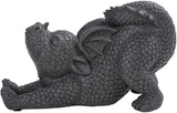 Pacific Giftware PT Garden Dragon Stretch Out Dragon Garden Display Decorative Accent Sculpture Stone Finish 10 Inch Tall