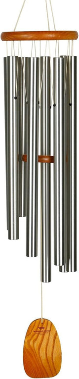 Woodstock Wind Chimes for Outside, Garden Decor, Outdoor Decor for Your Patio and Front Porch (39") Woodstock Gregorian Chimes Tenor Silver Inspirational and Memorial Wind Chime Christmas Gifts (GTS)